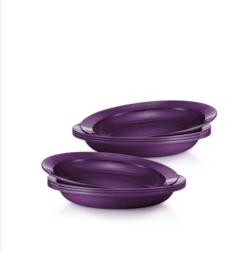 Purple Royale Deep Plate (8) 550ml