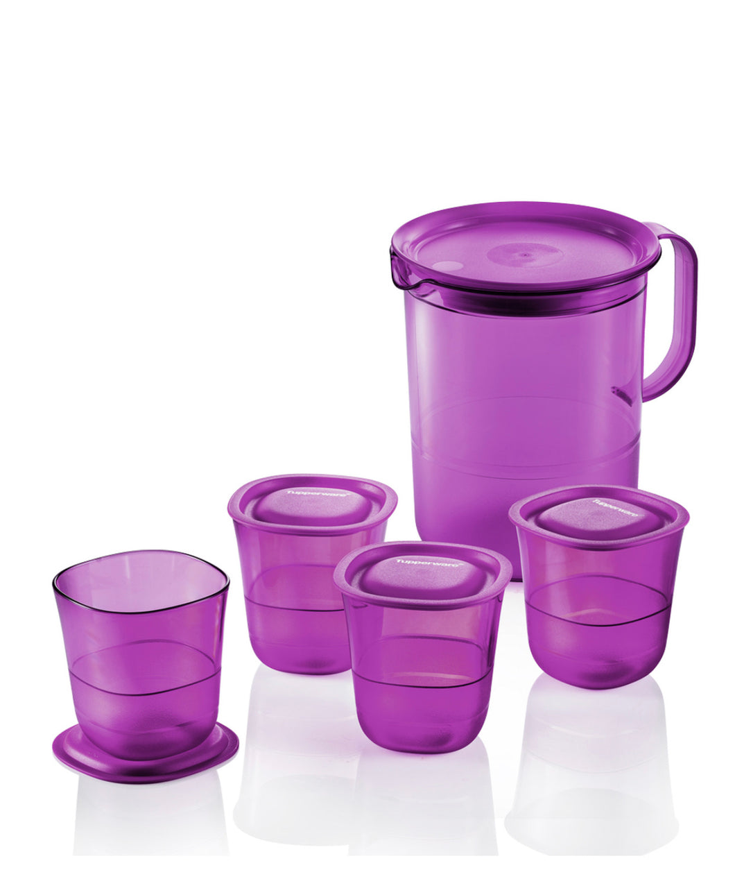 Purple Royale Crystalline Drinking Set