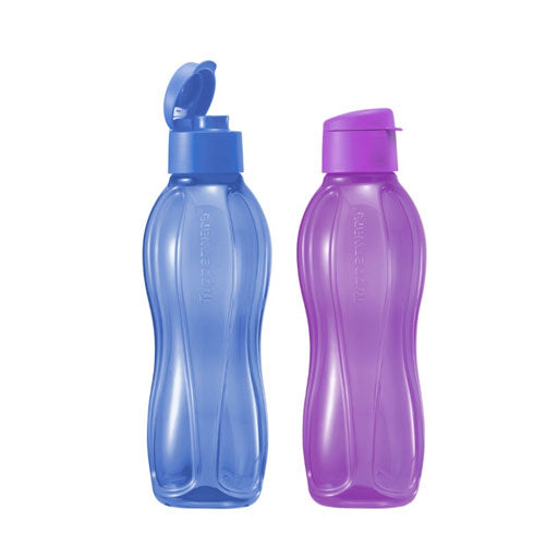 Eco Bottle 1.0L Flip Top (2) - Blue & Purple